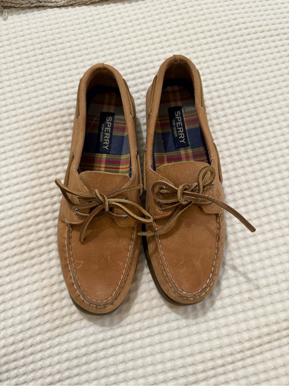 Sperry Tan Leather Men’s Boat Shoes